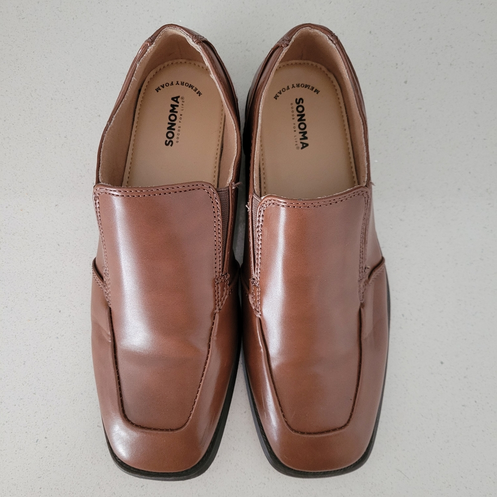 Sonoma Boys Brown Leather Loafers